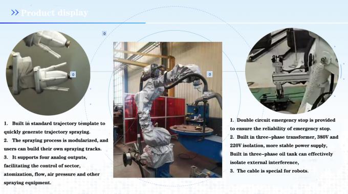 Robot cánh tay hàn linh hoạt Hoạt động của phần mềm Robot phun sơn 6 trục 1